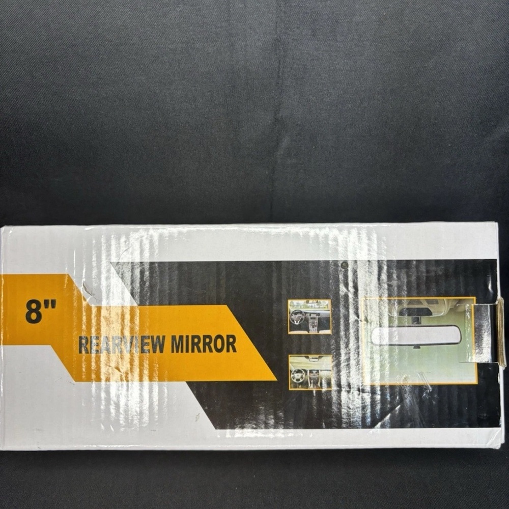 8-Inch Rearview Mirror - Silver - Picture 1 of 5